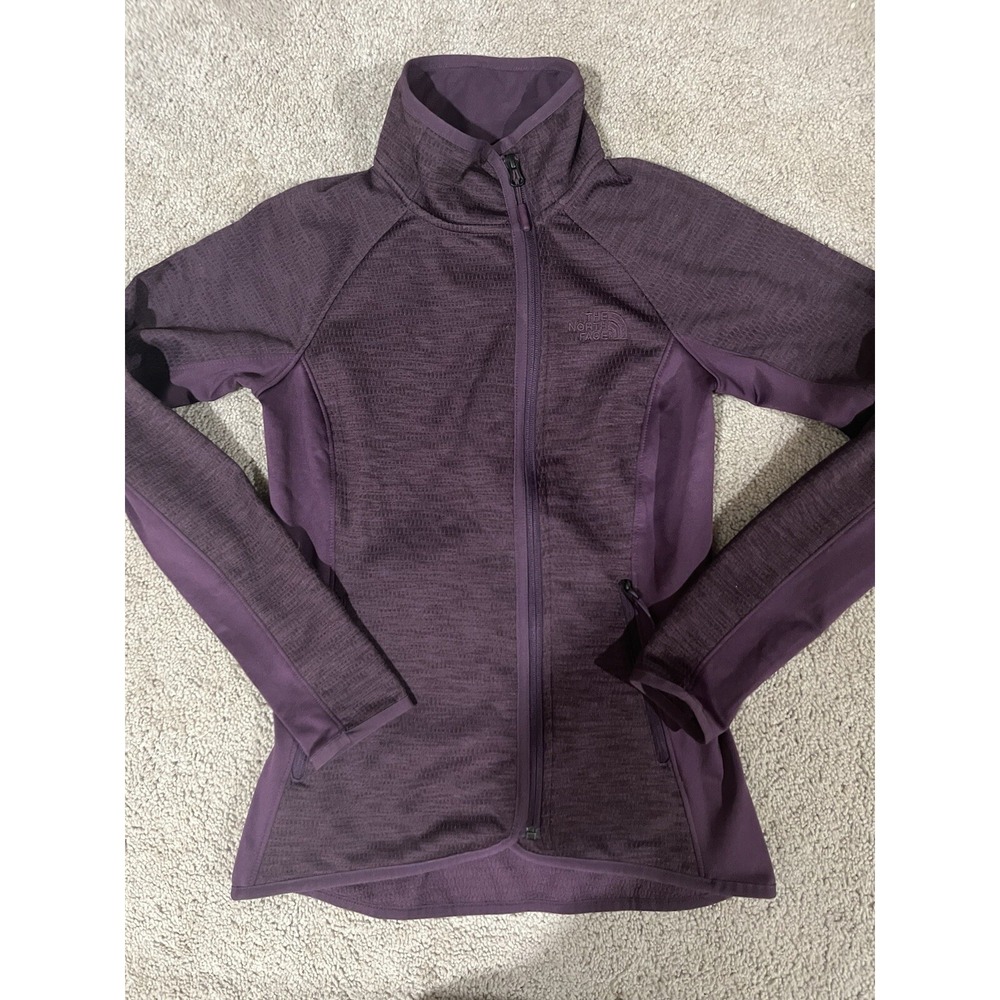 The North Face Women's Purpleโ Full Zip Jacket Pockets Size XS